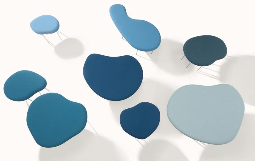 Capdell Низкий табурет с тканевой обивкой Droplets sun-id-1429633 - Вид №6