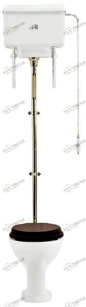 Компакт унитаз с бачком Белый Gentry Home VICTORIAN Англия sun-id-1395601