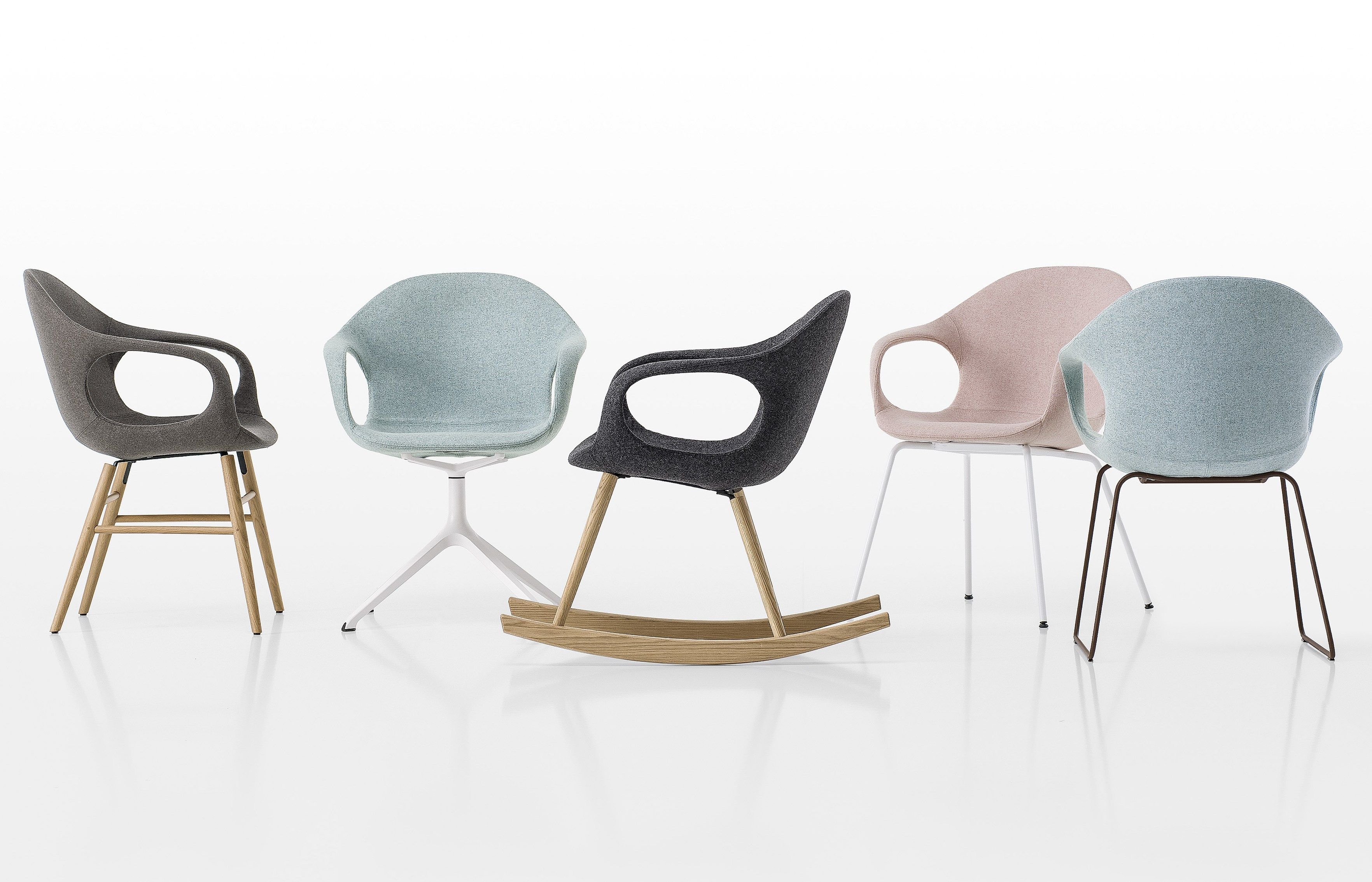 Кресло-качалка из полиуретана с подлокотниками Kristalia ARCH-00089746 - Вид №5