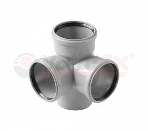 28110110 Valfex Крестовина двухплоскостная 87,5° для внутренней канализации