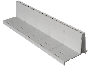 Профиль с прорезями из ПВХ