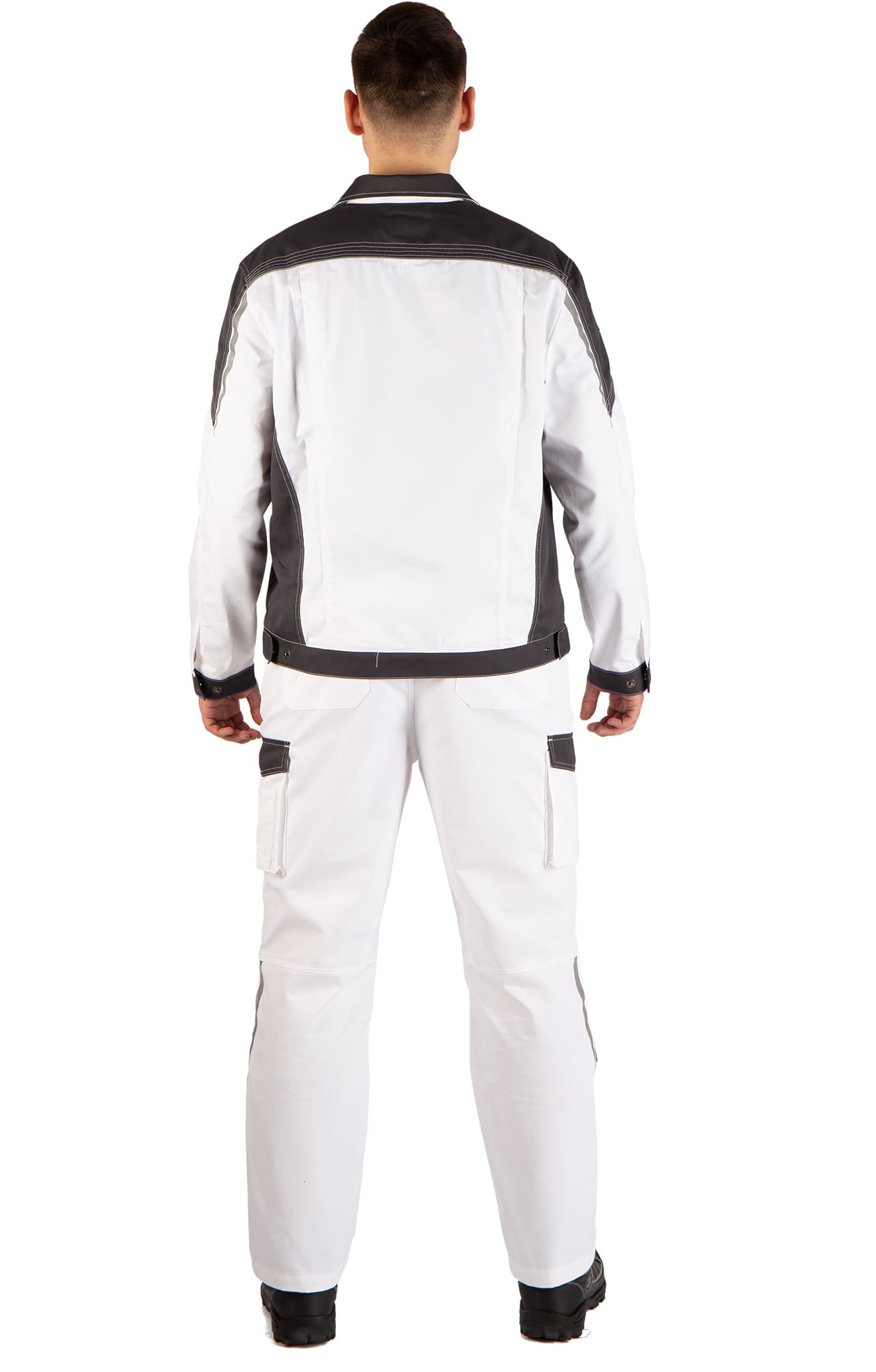 4974824 Костюм  NEW белый графит STATUS  Летняя спецодежда  размер 44-46/170-176  - Вид №18