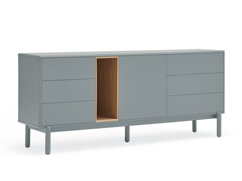 Шкаф из МДФ с распашными дверцами и ящиками TEULAT Corvo ARCH-00138554