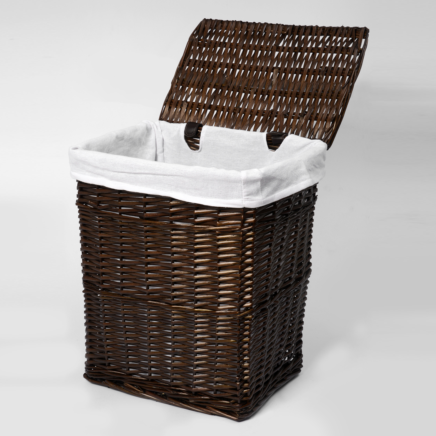 WB-130-M Isar Плетеная корзина для белья с крышкой WasserKRAFT  - Вид №2