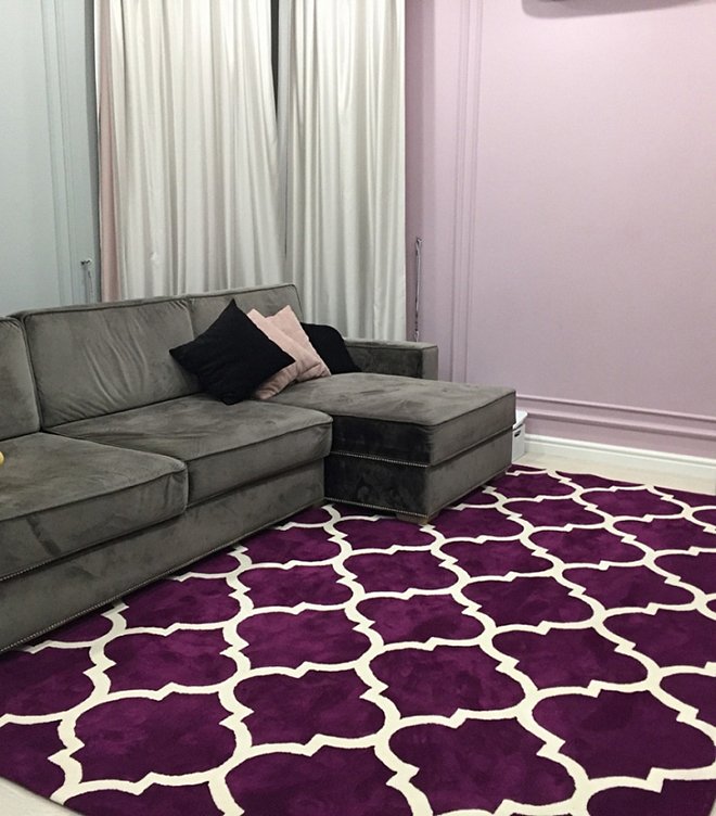 Ковер Trelli чёрный 160х230 DOLLY CAPRETS ДИЗАЙНЕРСКИЕ, ТРЕЛЬЯЖНЫЙ УЗОР 015058 Чёрный  - Вид №2