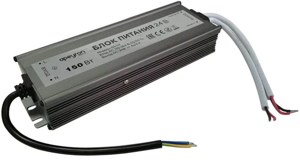 Блок питания Apeyron для светодиодного освещения 150Вт 24В 88110352
