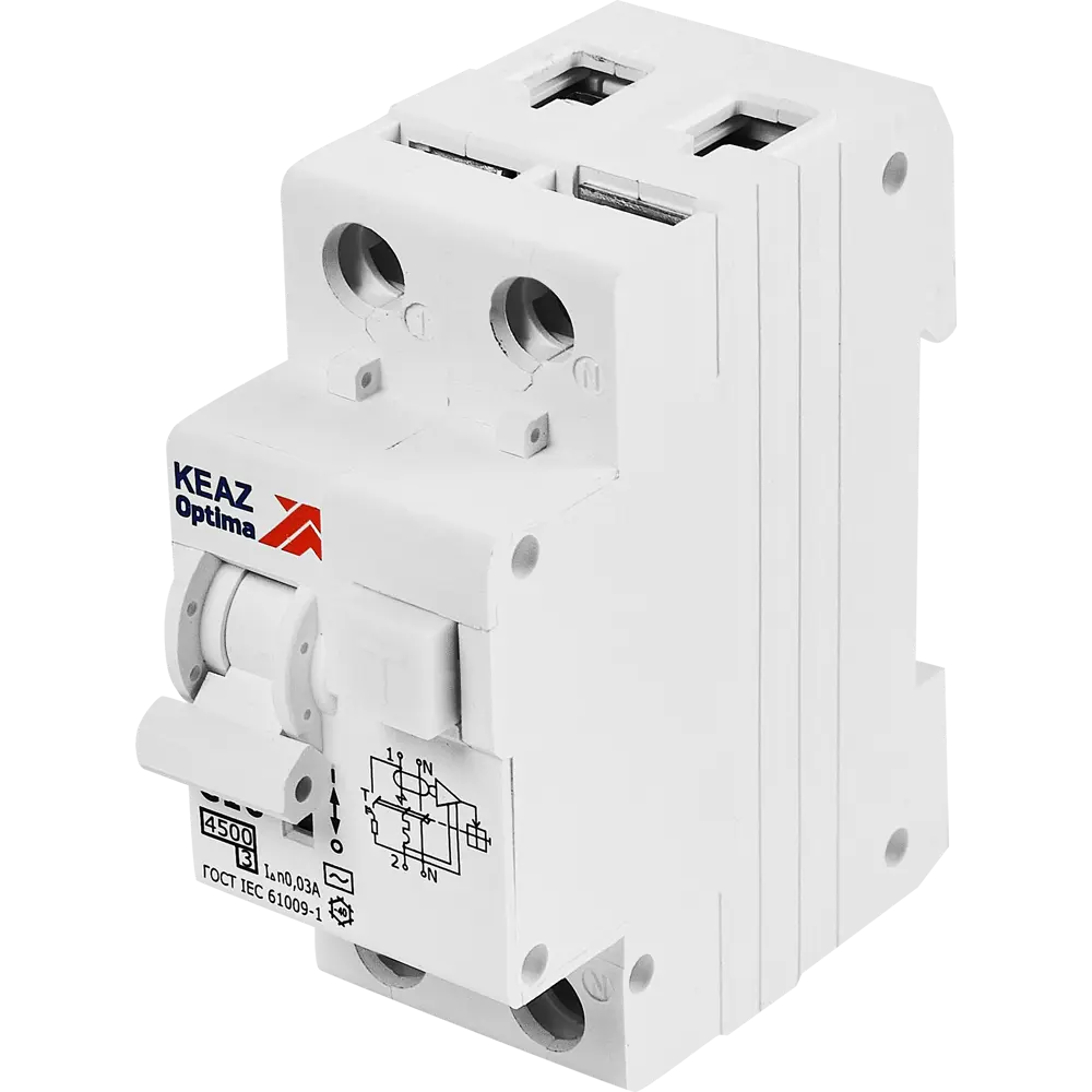 Дифференциальный автомат КЭАЗ Opti Din для защиты электроцепей 89206636 STLM-1112172