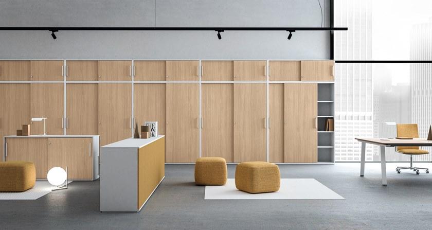 Bralco Высокий офисный шкаф с раздвижными дверцами sun-id-1438795 - Вид №2