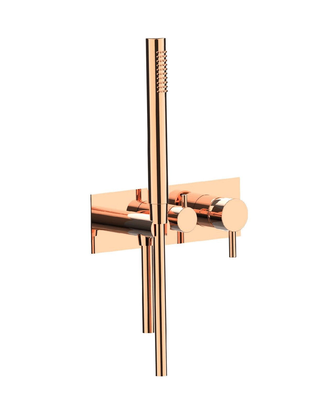 Настенный смеситель для ванны с 3 отверстиями и ручным душем Rubinetterie Frattini отдельная эстетика ARCH-00136591 - Вид №54