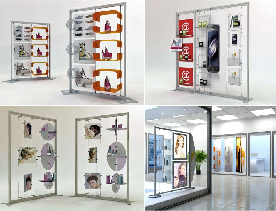 Алюминиевая напольная витрина для брошюр STUDIO T InUno ARCH-00151424 - Вид №6