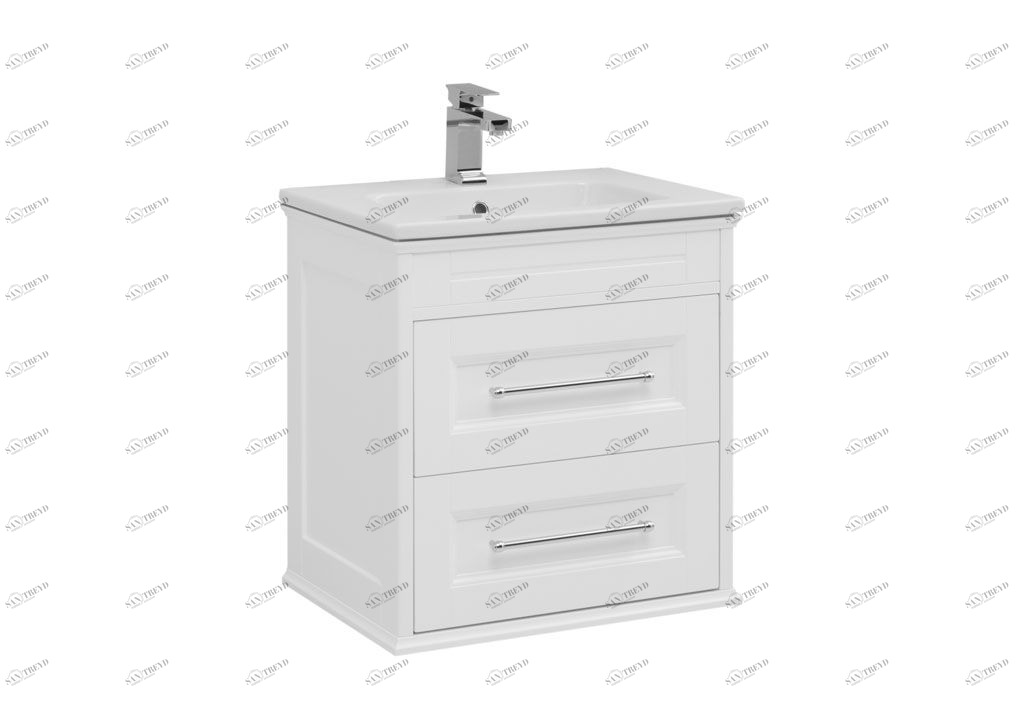 Тумба с раковиной Aquanet Бостон 60 белый 0019847700197960