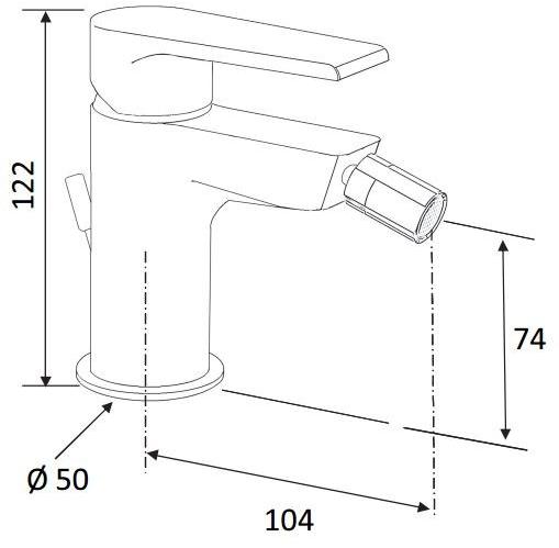 Rubinetterie Mariani Смеситель для биде с регулируемым изливом Artic 493-at - Вид №2