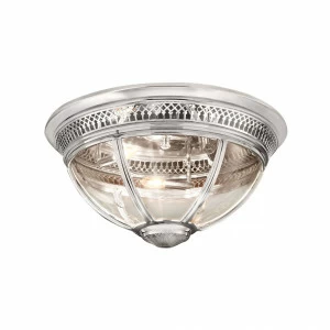 Потолочный светильник Residential 3 nickel от Delight Collection KM0115C-3S nickel DELIGHT ДИЗАЙНЕРСКИЕ 244399 Никель;прозрачный