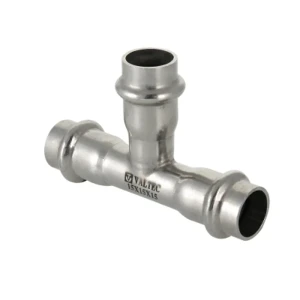 Тройник Valtec 35x22x35 мм нержавеющая сталь