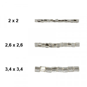 321-21001 Бисер Чехия SQUARE 2 х 2 мм 50 г 00050 прозрачный PRECIOSA