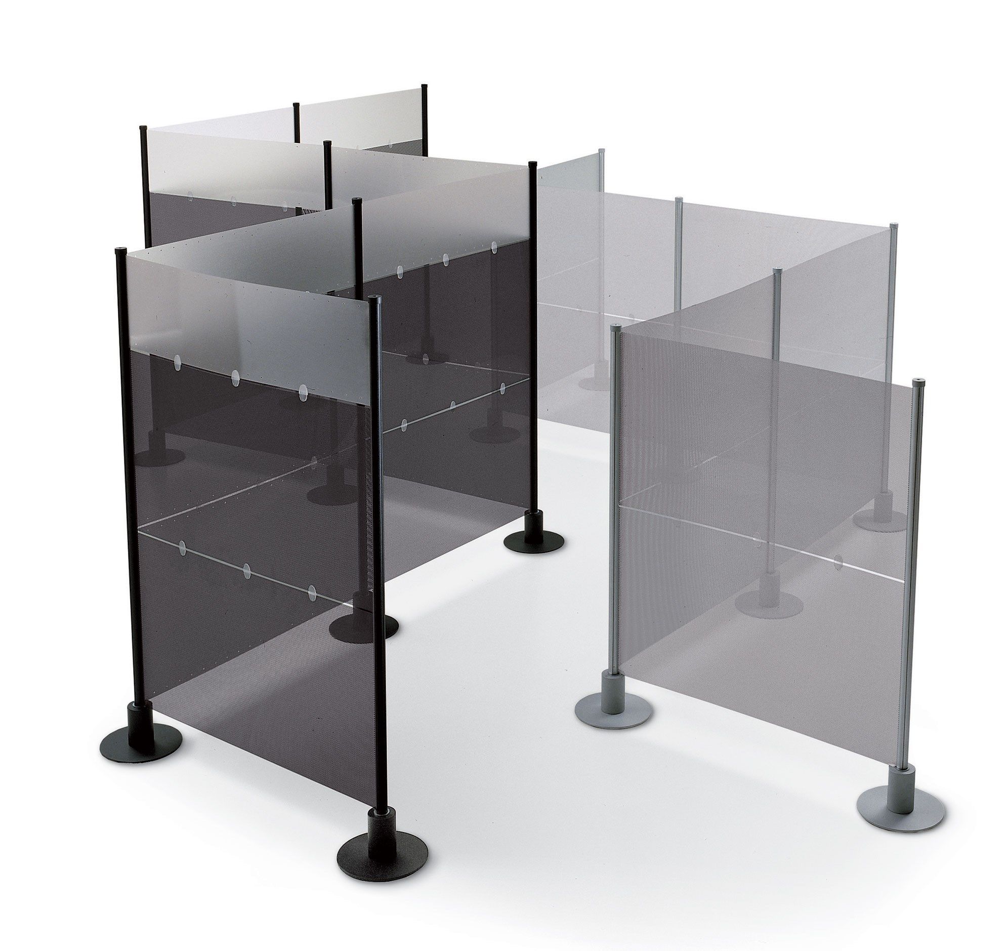 ПВХ модульная отдельно стоящая офисная перегородка Slalom ARCH-00039324 - Вид №13