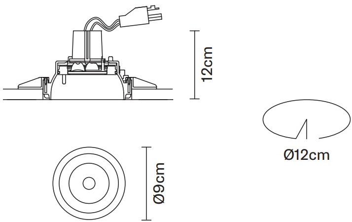 Fabbian Регулируемый точечный светильник на потолок Tools F19 f25  - Вид №1