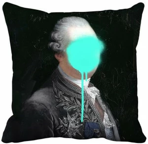 Mineheart Квадратная подушка из бархата Monsieur mint Acc/182