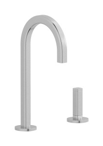 Смеситель для раковины на 2 отверстия WE ARE IB ei394ss_3 Brushed Nickel Elio