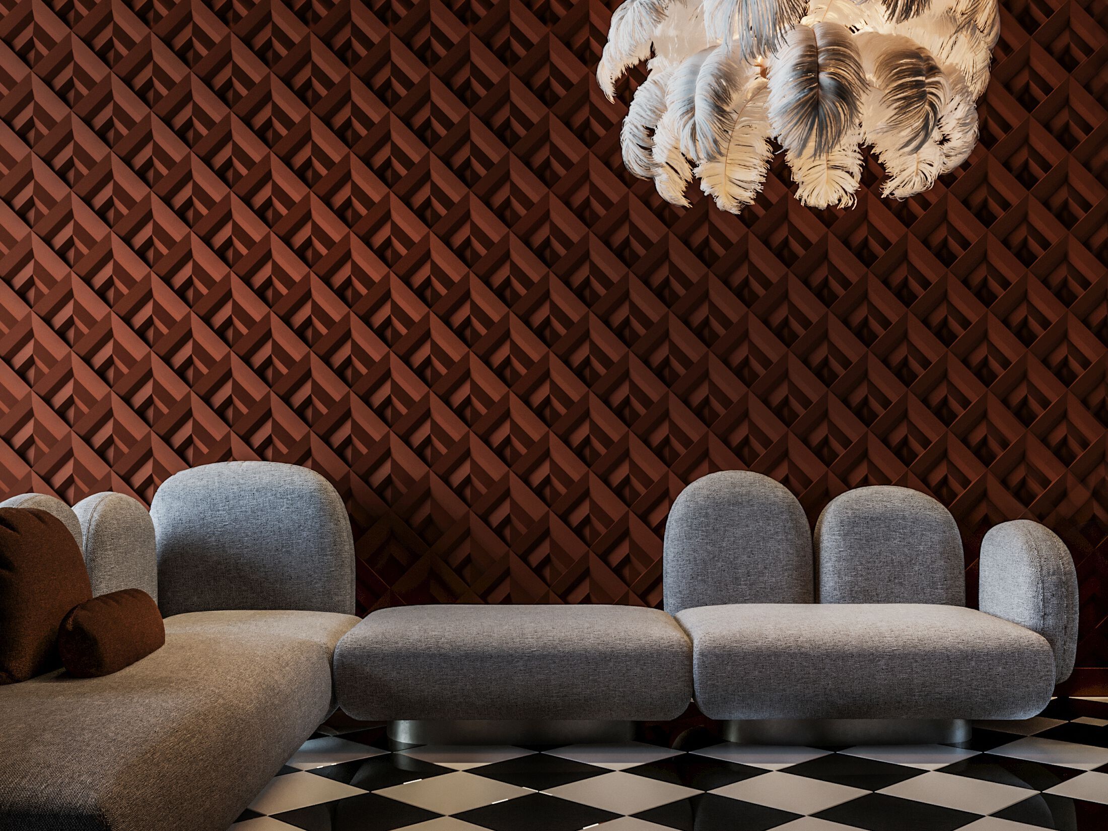 Трехмерное гипсовое покрытие WallDeco M-Modern ARCH-00050596 - Вид №1