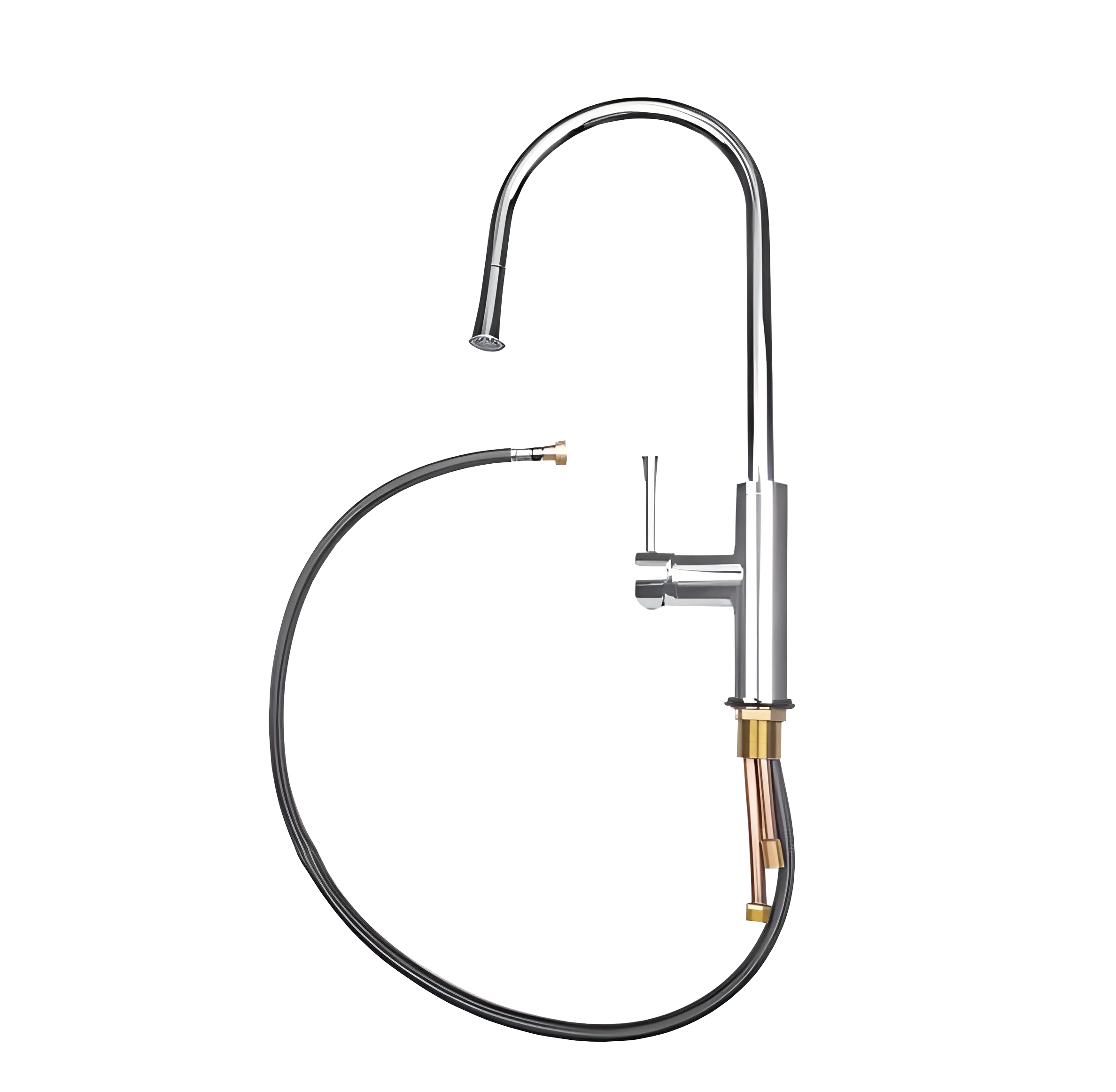 Кухонный смеситель 7652 хром GranFest  - Вид №2