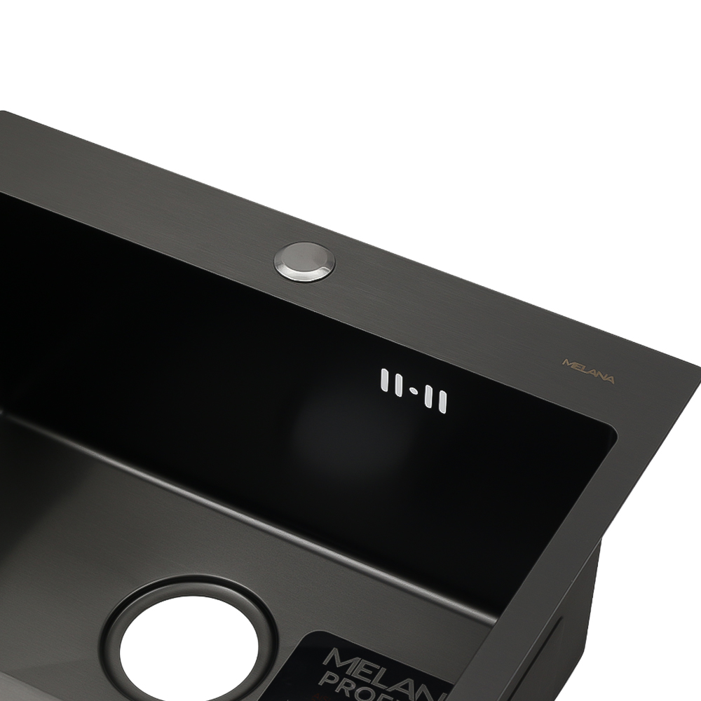 Мойка D5343HB MELANA ProfLine 3,0/220 ГРАФИТ врезная прямоугольная D5343HB D5343HB графит - Вид №8
