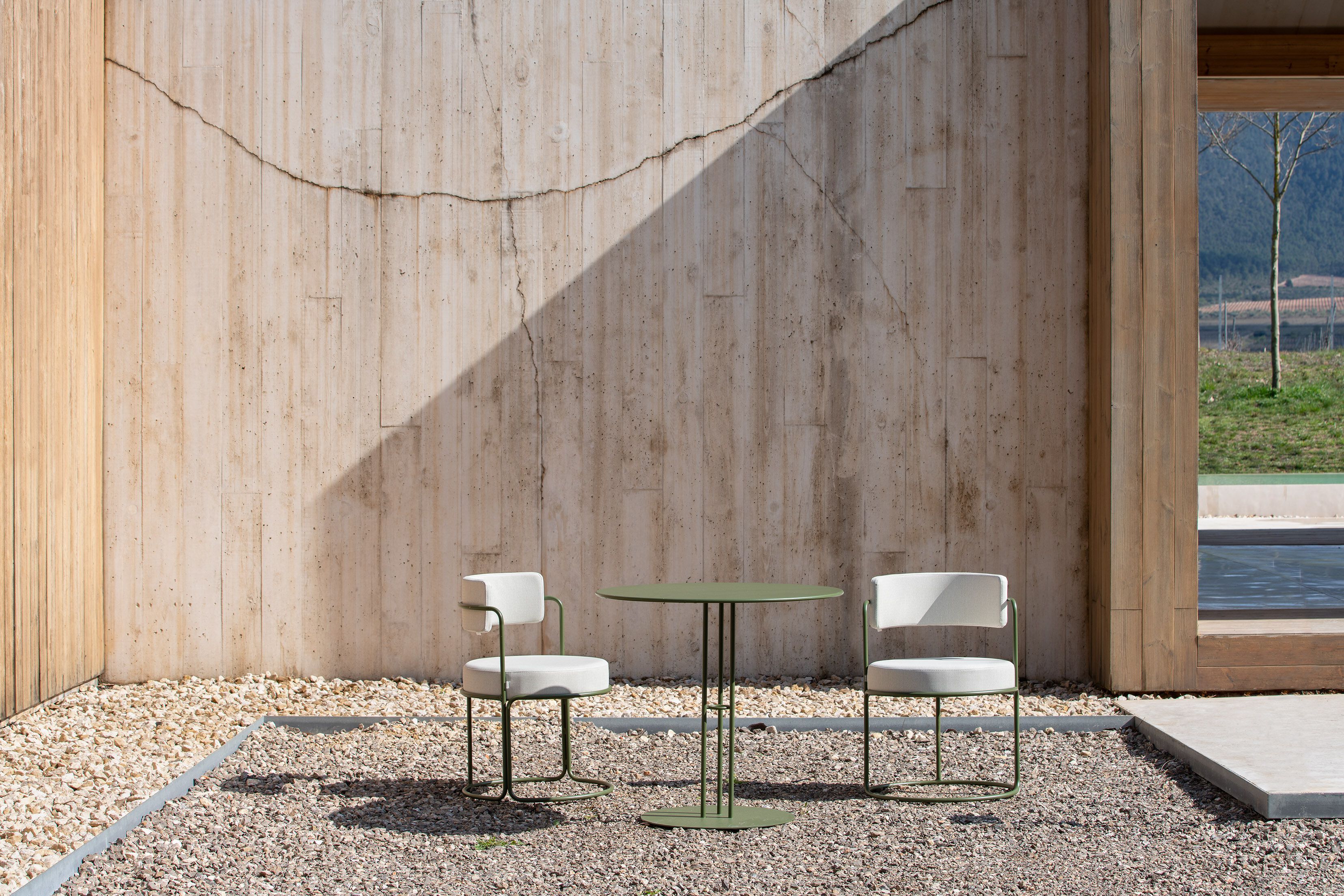 Стальной круглый садовый стол iSimar Paradiso ARCH-00098645 - Вид №2