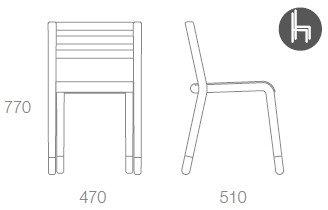 Albaplus Четвероногий стул ясень Socks sun-id-1388506 - Вид №4