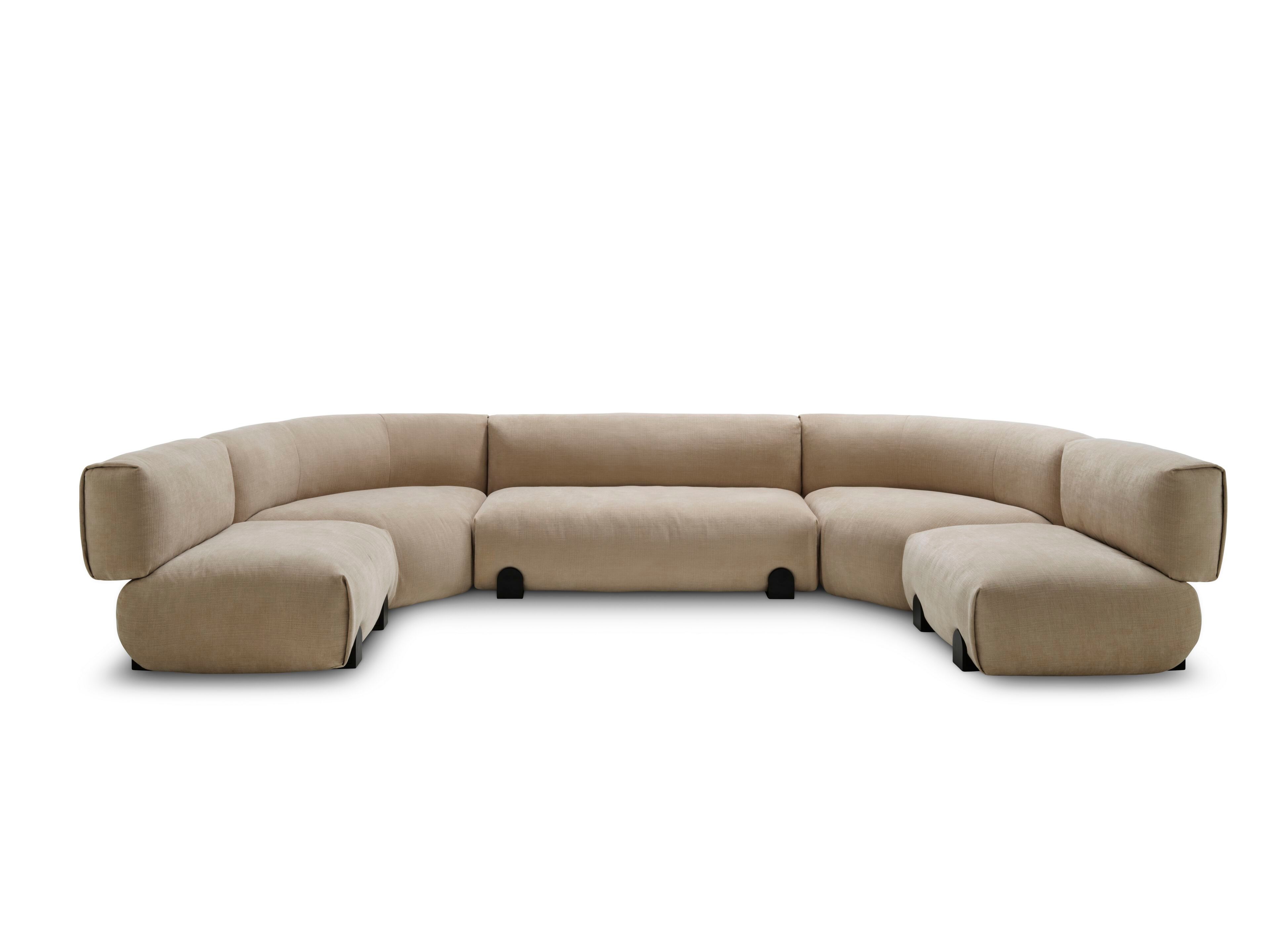 Секционный диван из ткани Saba Italia SIMPOSIO ARCH-00135254