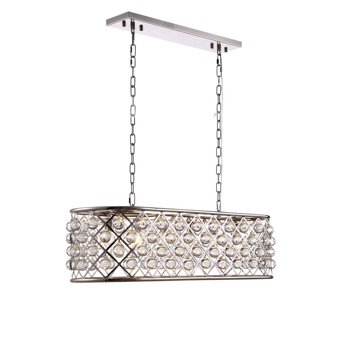 Подвесной дизайнерский светильник Spencer 5 chrome от Delight Collection KR0277P-5L DELIGHT ДИЗАЙНЕРСКИЕ 243663 Прозрачный;хром  - Вид №2