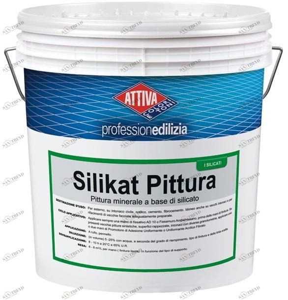 ATTIVA Минеральная краска на силикатной основе Smalti e pitture sun-id-1507884