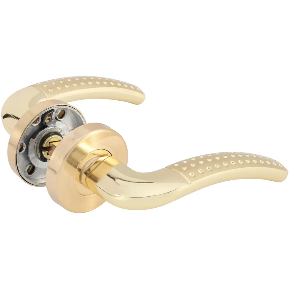 Ручки дверные на розетке ASS-S6311 цвет золото EDSON STLM-2177562 - Вид №1