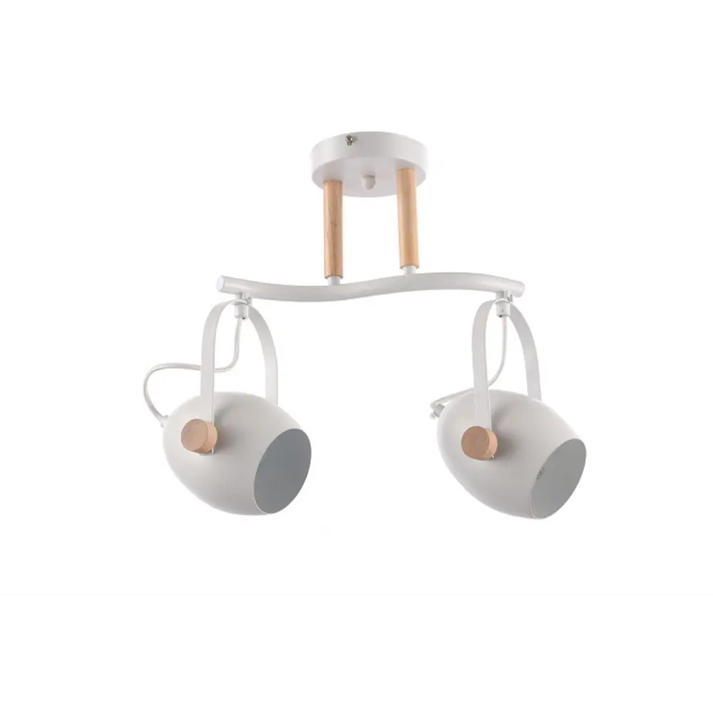 Спот поворотный Bud L1149, 2 лампы, 6 м², цвет белый LAMPLANDIA STLM-2158226