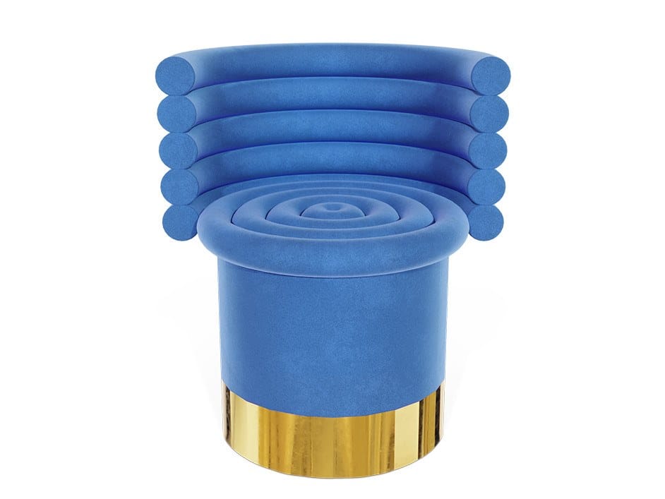 Мягкий стул для ресторана Essential Home Hollywood Glamour ARCH-00148714