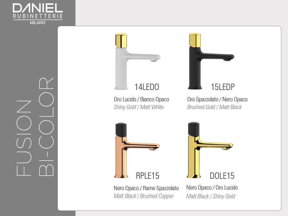 Латунный встраиваемый однорычажный смеситель для душа с ручным душем Daniel Rubinetterie Fusion ARCH-00081600 - Вид №3