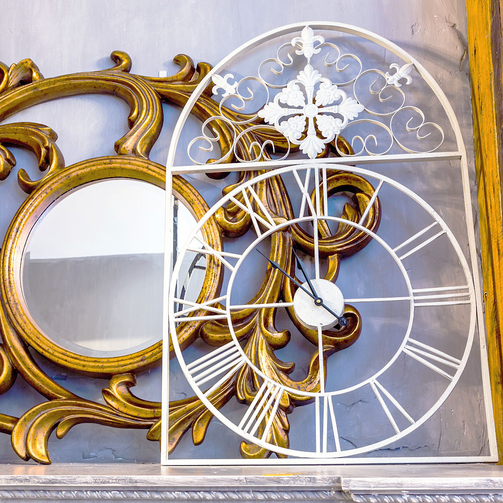 5373 Часы «Кружево небес» (белый антик) Object Desire  - Вид №7