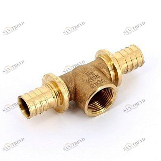 REHAU Тройник с внутренней резьбой 32х3/4" RX бронза 366021