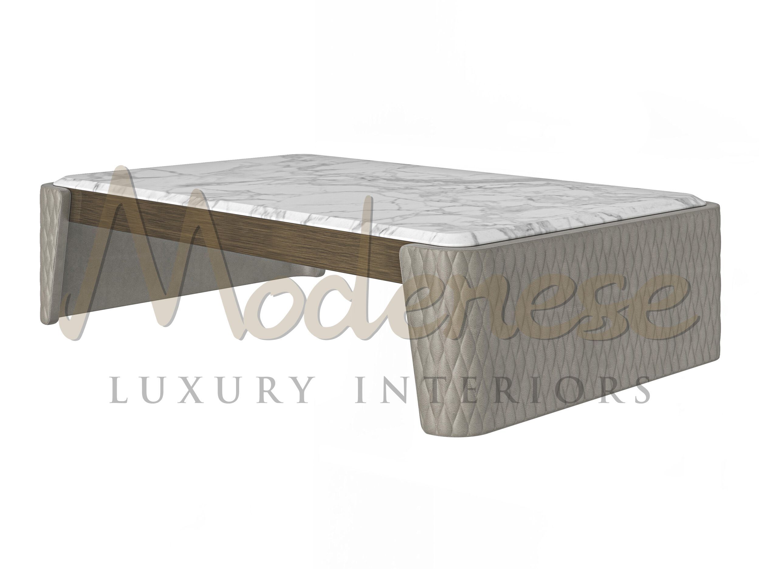 Мраморный прямоугольный низкий столик Calacatta Modenese Luxury Interiors REGAL EMPRESS ARCH-00056900 - Вид №1