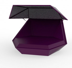 003846 Кровать Lounge с навесом Vondom Faz