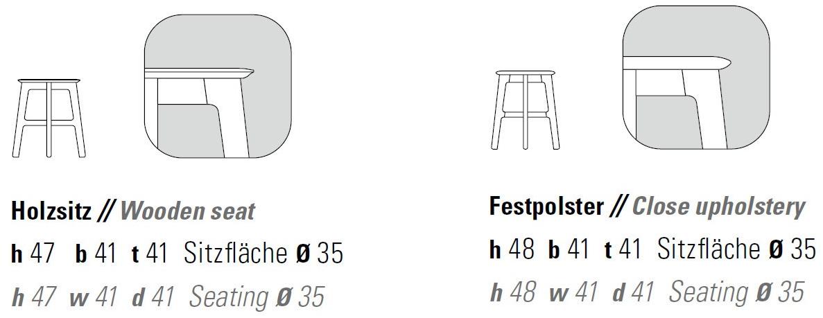 ZEITRAUM Низкий деревянный табурет 1.3 sun-id-1388310 - Вид №13