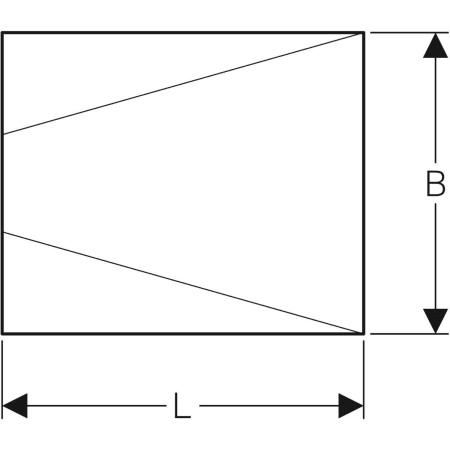 154.253.00.1 Душевая панель Geberit под кафель, с V-образным уклоном Geberit  - Вид №2