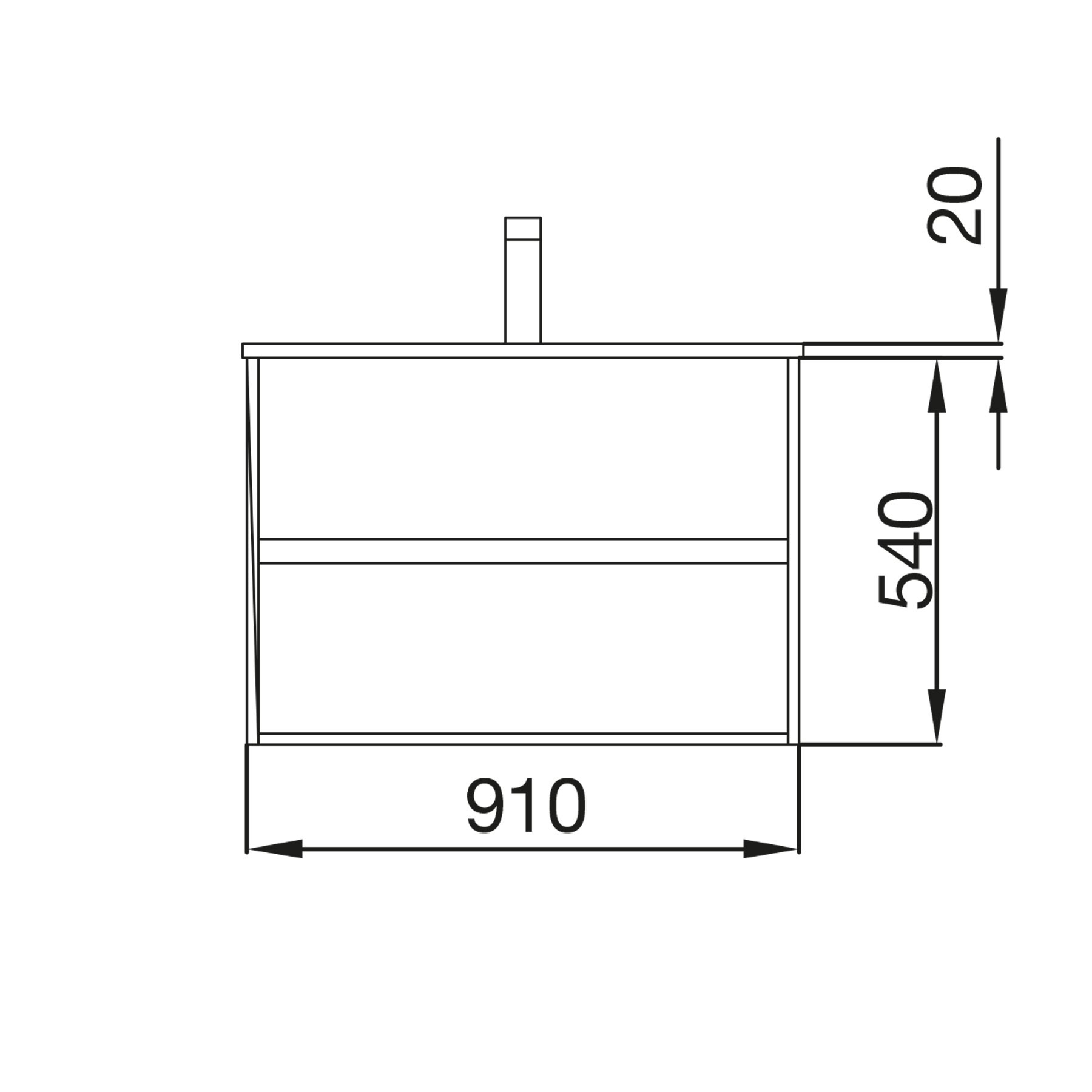 85074 SALGAR Мебель для умывальника NOJA 900 ETERNITY OAK + Раковина Робл Вечность - Вид №2