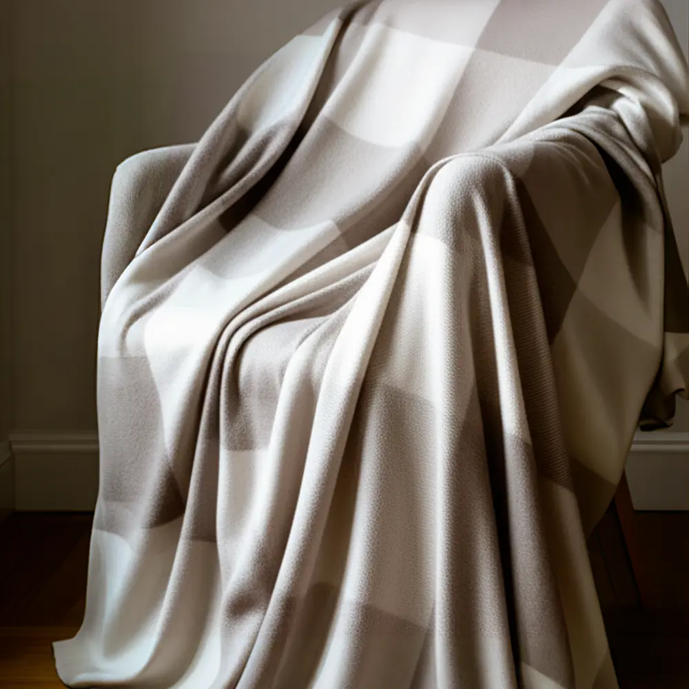 ROCKSOLID Плед Windsor бежевый клетчатый 130x170 см 89390241 STLM-1578452 - Вид №2