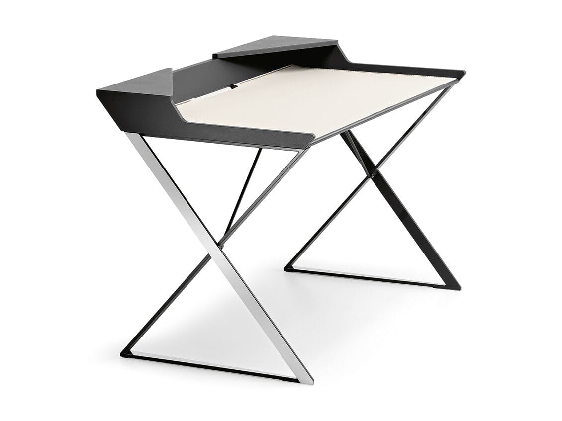 Стальной и деревянный письменный стол Cattelan italia QWERTY ARCH-00131308