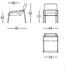 Sancal Кресло из ткани с подлокотниками Elle sun-id-1504447 - Вид №6