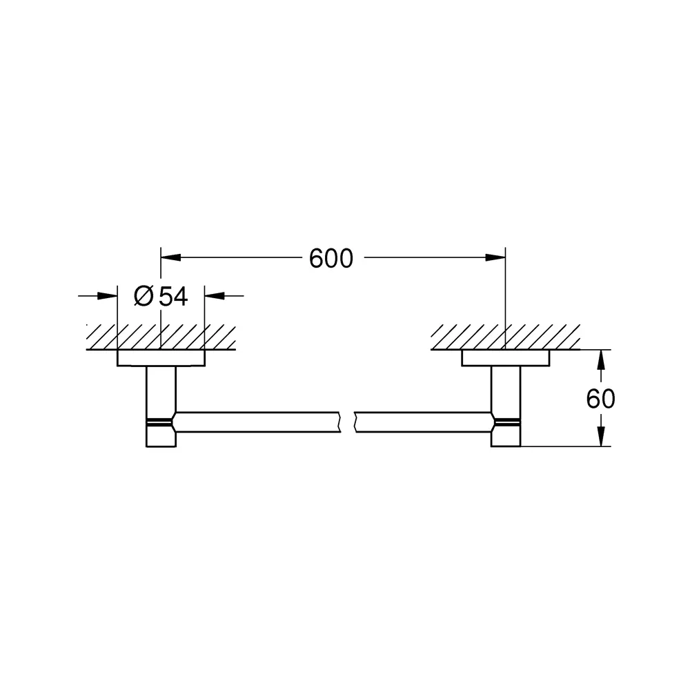 Держатель для полотенец Grohe Essential 40366001 цвет хром Essentials STLM-2003300 - Вид №4