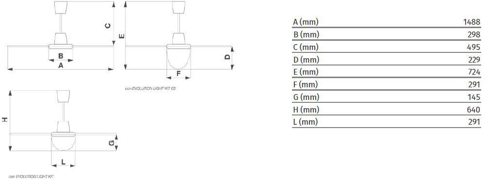 Vortice Потолочный вентилятор Nordik evolution 61752 - Вид №1