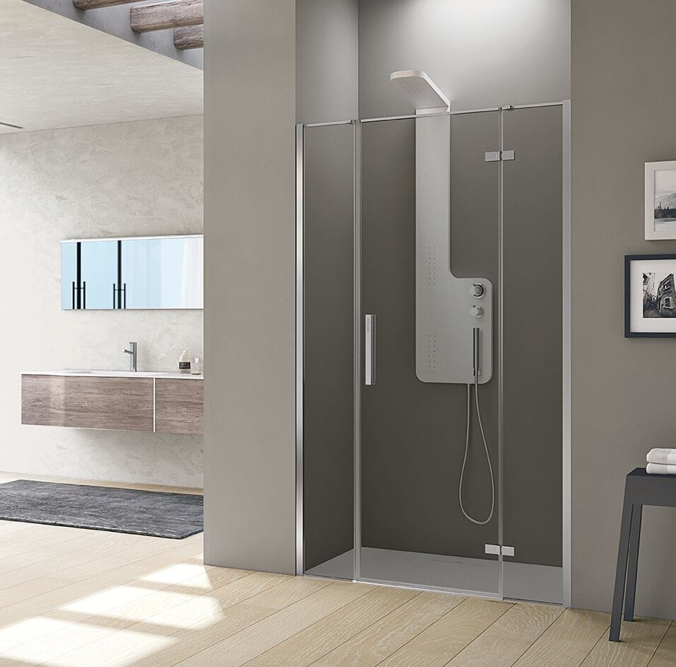 Стеклянная ниша душевая кабина с распашной дверью Gruppo Geromin Time Swing Plus ARCH-00057412 - Вид №4