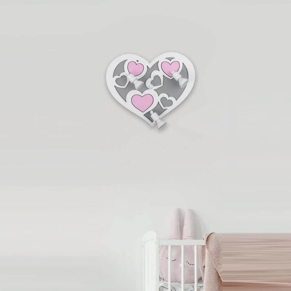 Спот настенный галогеновый на 3 лампы белый Heart 9064 NOWODVORSKI HEART 00-3948947 Белый;серый  - Вид №1