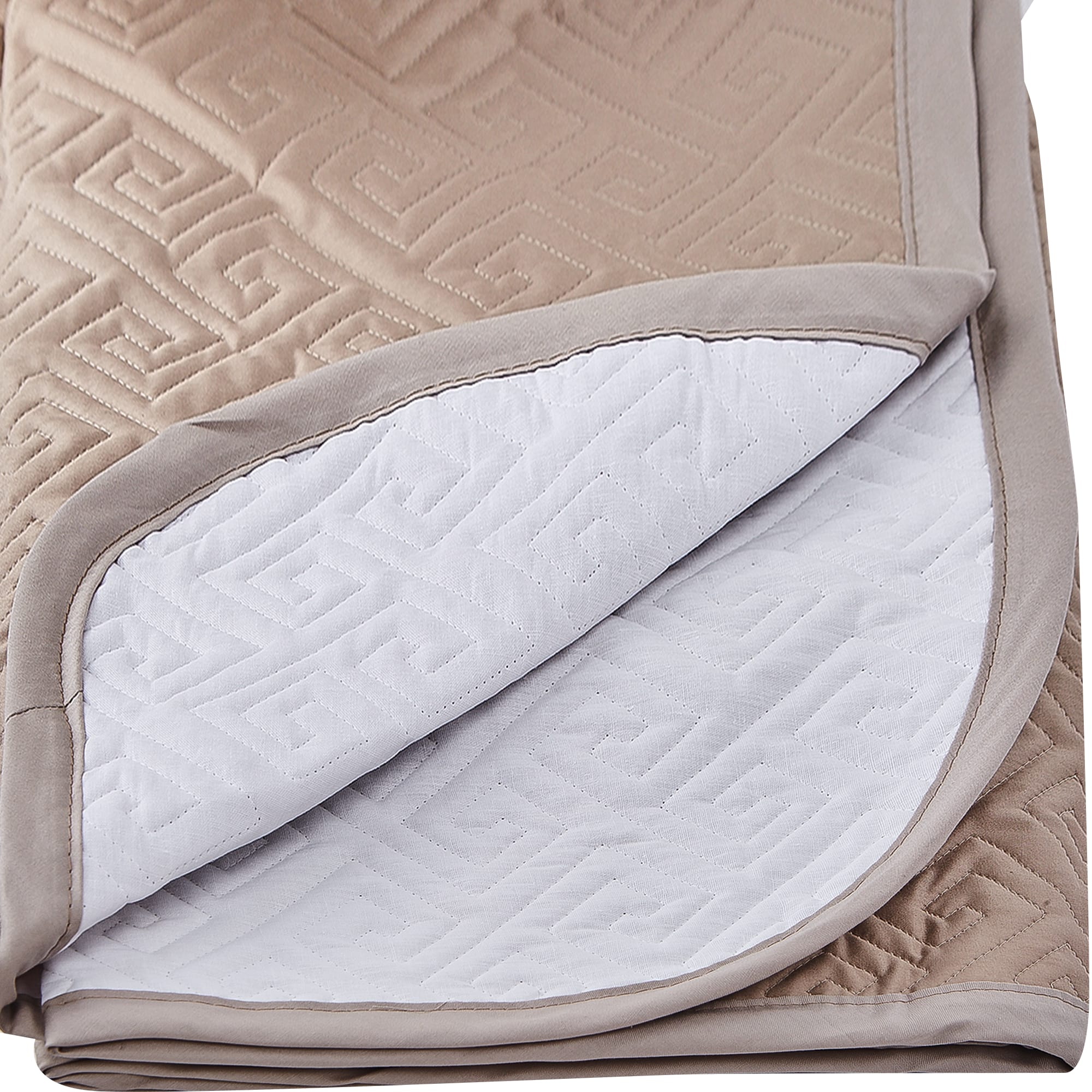 82898406 Покрывало Moon 4, 220x240 см, хлопок, цвет серо-коричневый Santreyd  - Вид №2